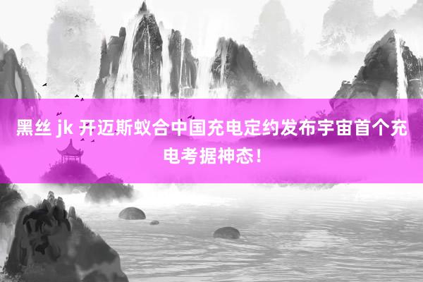 黑丝 jk 开迈斯蚁合中国充电定约发布宇宙首个充电考据神态！