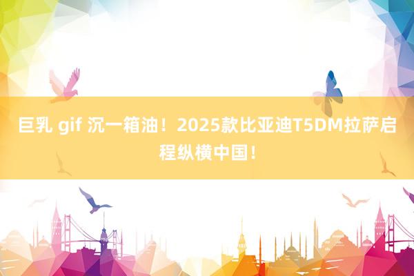 巨乳 gif 沉一箱油！2025款比亚迪T5DM拉萨启程纵横中国！