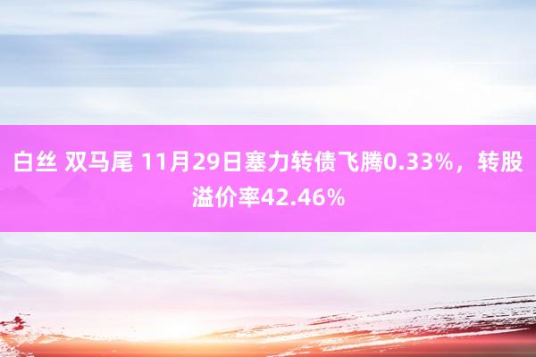 白丝 双马尾 11月29日塞力转债飞腾0.33%，转股溢价率42.46%