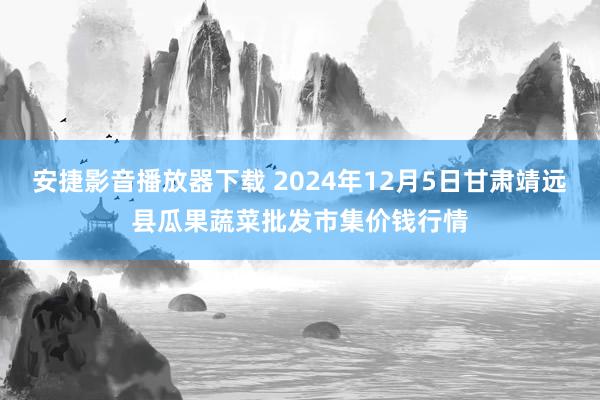 安捷影音播放器下载 2024年12月5日甘肃靖远县瓜果蔬菜批发市集价钱行情