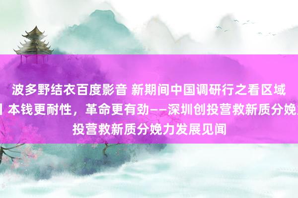 波多野结衣百度影音 新期间中国调研行之看区域·大湾区篇丨本钱更耐性，革命更有劲——深圳创投营救新质分娩力发展见闻