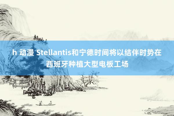 h 动漫 Stellantis和宁德时间将以结伴时势在西班牙种植大型电板工场