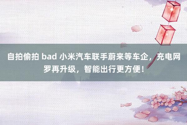 自拍偷拍 bad 小米汽车联手蔚来等车企，充电网罗再升级，智能出行更方便！