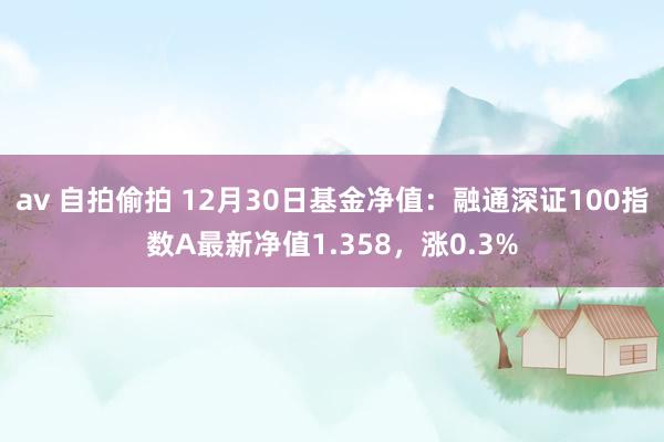 av 自拍偷拍 12月30日基金净值：融通深证100指数A最新净值1.358，涨0.3%