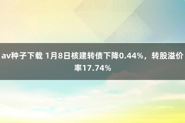 av种子下载 1月8日核建转债下降0.44%，转股溢价率17.74%