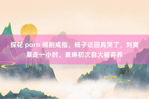 探花 porn 闹剧戒指，杨子这回真哭了，刘爽暴走一小时，麦琳初次自大被弃养