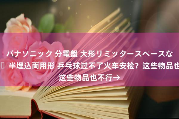 パナソニック 分電盤 大形リミッタースペースなし 露出・半埋込両用形 乒乓球过不了火车安检？这些物品也不行→